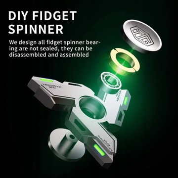 Светящийся спиннер с 3 листьями Desgin Fidget Spinner
