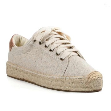 BUTY ESPADRYLE JUTA JUTOWE PŁÓCIENNE TENISÓWKI 37
