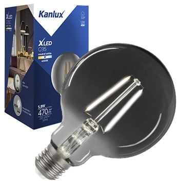 Żarówka dymna dymiona dekoracyjna LED E27 G95 5,8W