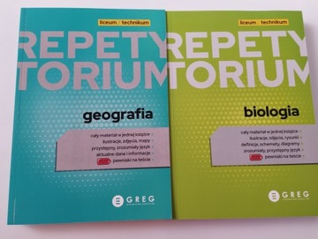 BIOLOGIA + GEOGRAFIA Technikum Liceum Repetytoria