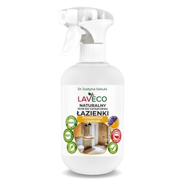 LAVECO Naturalny płyn do czyszczenia łazienki -pom