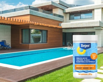 ХИМИЧЕСКИЕ ТАБЛЕТКИ ДЛЯ БАССЕЙНОВ ХЛОР ГОЛУБАЯ ВОДА 1КГ