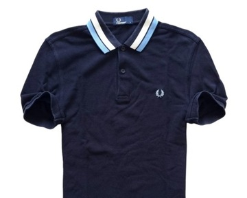 FRED PERRY M4528 BOLD TIPPED BAWEŁNA MĘSKA KOSZULKA POLO S