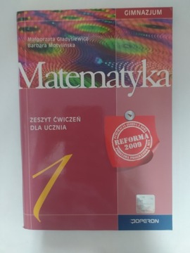 Matematyka 1 Zeszyt ćwiczeń Gimnazjum OPERON