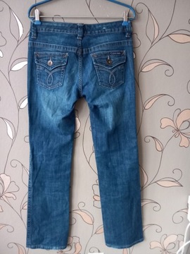 CALVIN KLEIN JEANS-SUPER SPODNIE S Z10C