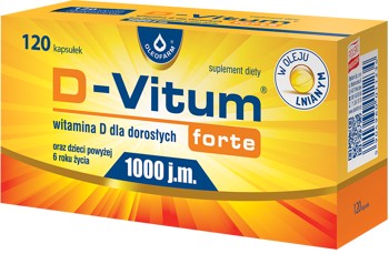 D-Vitum forte 1000 j.m., 120 kapsułek