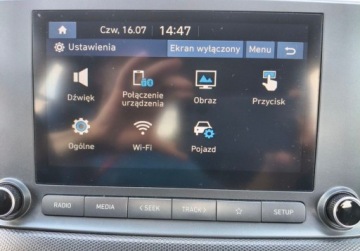 Hyundai Kona I Crossover Facelifting 1.6 T-GDI 198KM 2021 Hyundai Kona 1.6 T-GDI 198KM Comfort Serwis ASO Salon PL FV marza kamera, zdjęcie 19