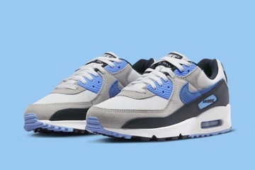 BUTY SPORTOWE MĘSKIE NIKE AIR MAX 90 WHITE UNIVERSITY BLUE DQ4071-101 r 41