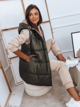 ЖЕНСКИЙ ПИКУЕМЫЙ КОВРОВЫЙ ЖИЛЕТ, размер XL.