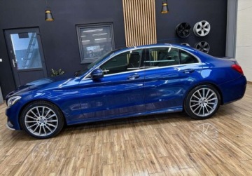 Mercedes Klasa C W205 Limuzyna 200 184KM 2015 Mercedes-Benz Klasa C lift AUTOMAT SKORY 184KM LED perfekcyjny navi, zdjęcie 10