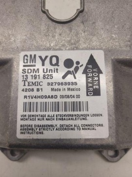13191825 MODUL AIRBAG OPEL ASTRA H FURGON L70 1.7 CDTI 74KW
