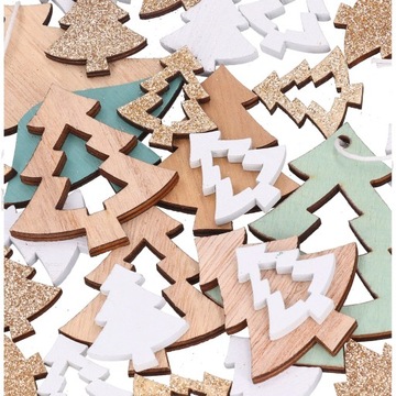 ДЕРЕВЯННЫЕ ЕЛОЧНЫЕ ПОДВЕСКИ ДЛЯ РОЖДЕСТВЕНСКОЙ ЕЛКИ DECRE