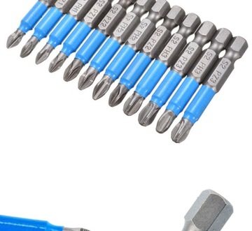 СВЕРЛА СТАЛЬНЫЕ С МАГНИТНОЙ ЗВЕЗДОЙ 12 ШТ.