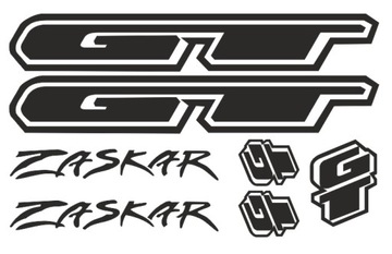ZASKAR GT naklejki rowerowe - KOLORY!