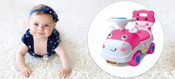 ПОЕЗДКА НА ПУШЕРЕ ДЛЯ ДЕТЕЙ HIPCIO ДЛЯ ДЕТЕЙ ХРАНЕНИЕ РОГ СПИНКА 30 КГ