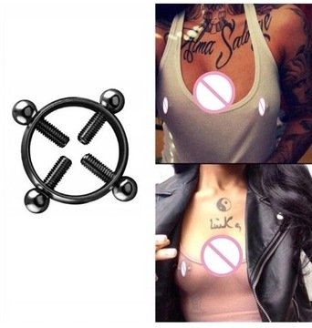 KOLCZYK DO Sutka Zacisk, Tarcza FAKE SS316L