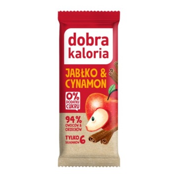 Батончик Яблуко Кориця Фініки Dobra Kaloria 35 г
