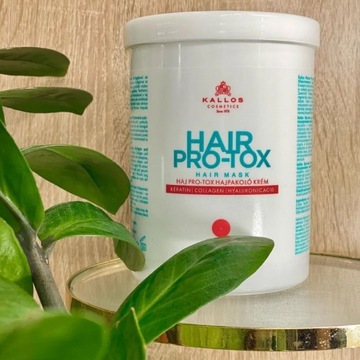 KALLOS KJMN 1л маска для волос HAIR PRO-TOX 1000мл кератин + коллаген