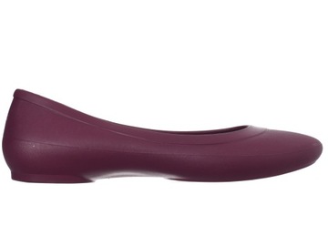 BALERINY DAMSKIE - CROCS - OLIVIA II LINED FLAT 203404-504 ŚLIWKOWE
