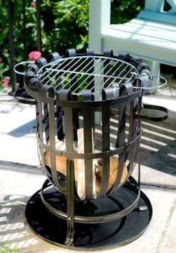 КАМИНЬ с грилем ВАНКУВЕР корзина CAMPING BEACH