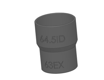 Adapter Axminster 410063 63E 64.5ID Dewalt DW733