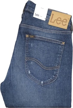 LEE LUKE true blue trash spodnie jeansowe rurki slim tapered W30 L32