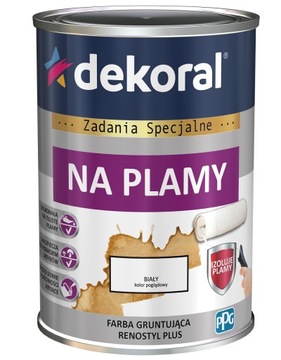 DEKORAL Farba RENOSTYL PLUS NA PLAMY biały 0,4L