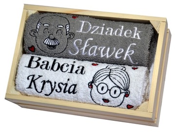 PREZENT na ŚLUB komplet RĘCZNIKÓW ZESTAW Twój HAFT