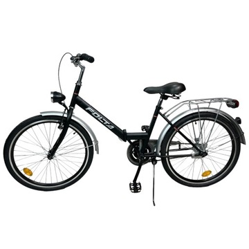 ROWER SKŁADAK SKŁADANY DAMSKI MĘSKI FOLTA CRUZ 24'' CZARNY SUPER CENA