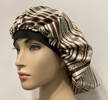 Шапочка из польского атласа, кудри афро-локоны