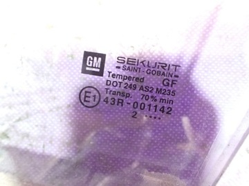 OPEL COMBO C CORSA 01- 5D SKLO (OKNO) DVEŘNÍ LEVÝ PŘEDNÍ