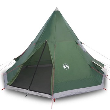 Namiot turystyczny, tipi, 4-os., zielony, wodoszcz