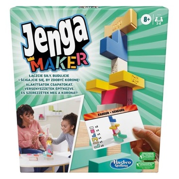 HASBRO Gra zręcznościowa Jenga Maker Wersja Polska