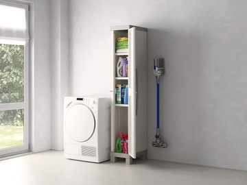 Кетер Шкаф 33х45х182см. Одна дверь в дом и на улицу.