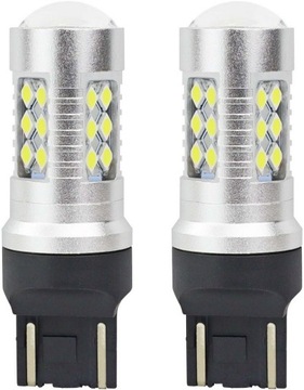 W21-5W LED ŻARÓWKI DWUWŁÓKNOWE AMIO CANBUS W21W-5W