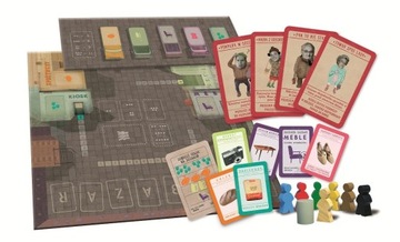 GRA PLANSZOWA TOWARZYSKA KOLEJKA SKLEPY CZASY PRL