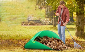 СКЛАДНАЯ КОРЗИНА САДОВАЯ СУМКА ДЛЯ ЛИСТЬЕВ ПОРТАТИВНЫЙ СБОРНИК ЛИСТЬЕВ