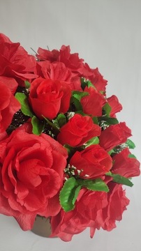 Украшение цветы искусственная композиция могильное сердце SŚ2