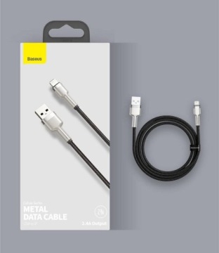 Baseus Cafule USB кабель для iPhone 2.4A 1м Белый