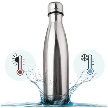 Дорожный термос THERMAL BOTTLE серебро 500 мл