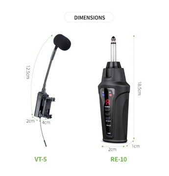 Acemic VT-5 Bezprzewodowy mikrofon do skrzypiec