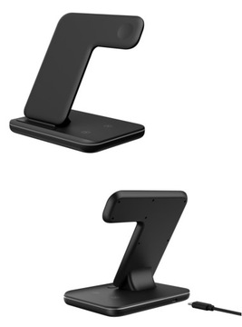 Зарядная станция 3 в 1 для Apple Watch Airpods iPhone + адаптер питания 25 Вт