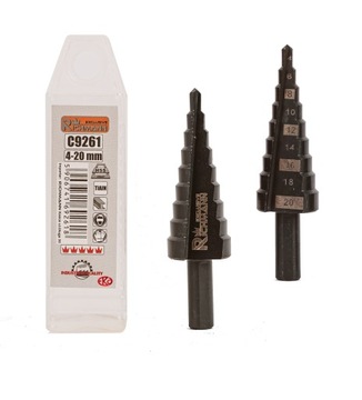 WIERTŁO STOPNIOWE 4-20 MM STOŻKOWE DO METALU C9261