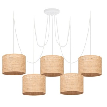RATTAN LAMPA SUFITOWA WISZĄCA RATAN SPIDER PAJĄK