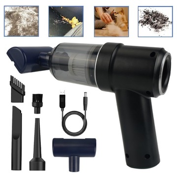 Мощный автомобильный пылесос, портативный, беспроводной, со светодиодной подсветкой