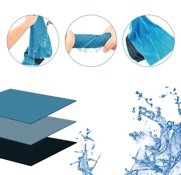 10-PAK RĘCZNIKÓW CHŁODZĄCYCH, RĘCZNIK DO LODU, SZYBKOSCHNĄCY ZIMNY RĘCZNIK