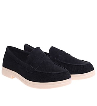 Wsuwane czarne półbuty mokasyny lordsy loafersy damskie buty 16048 37