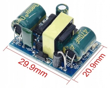 Модуль питания 12В 450мА 5Вт AC - DC 230В