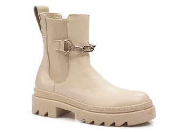 Ботинки Nessi Chelsea, кожа, рабочие платформы.