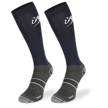 Granatowe skarpety Comodo na konie z mikrofibry